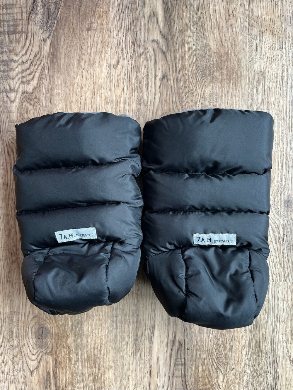 7 A.M. Enfant Black Stroller Hand Muffs